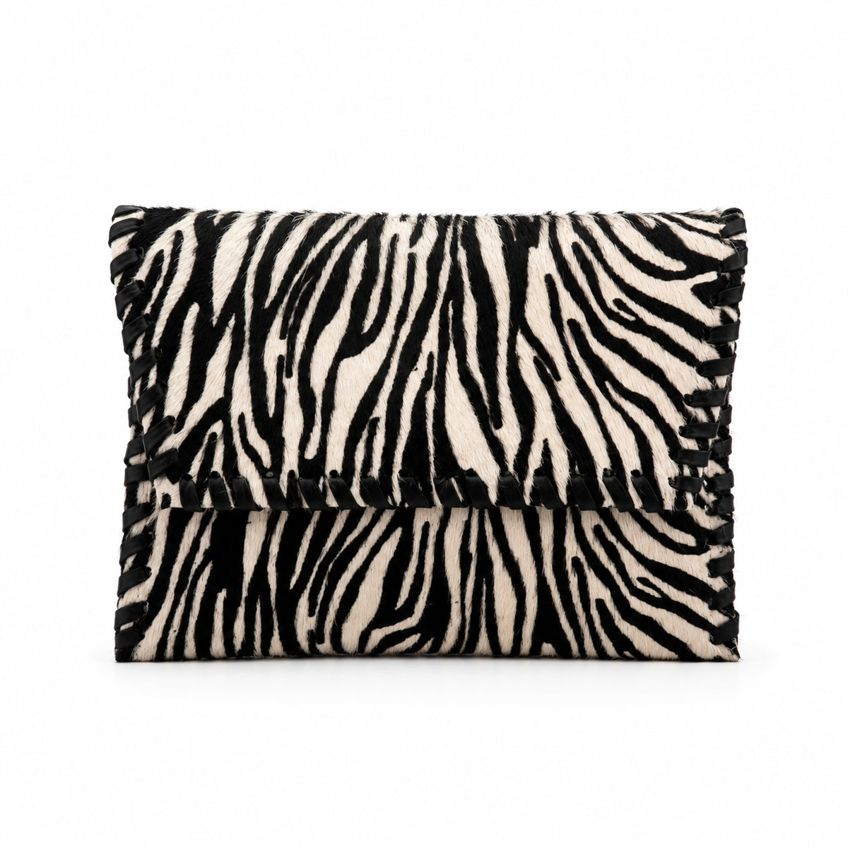 Carrie Clutch - Zebra Print