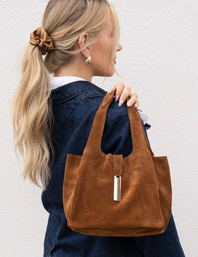 Jane -Chestnut Suede