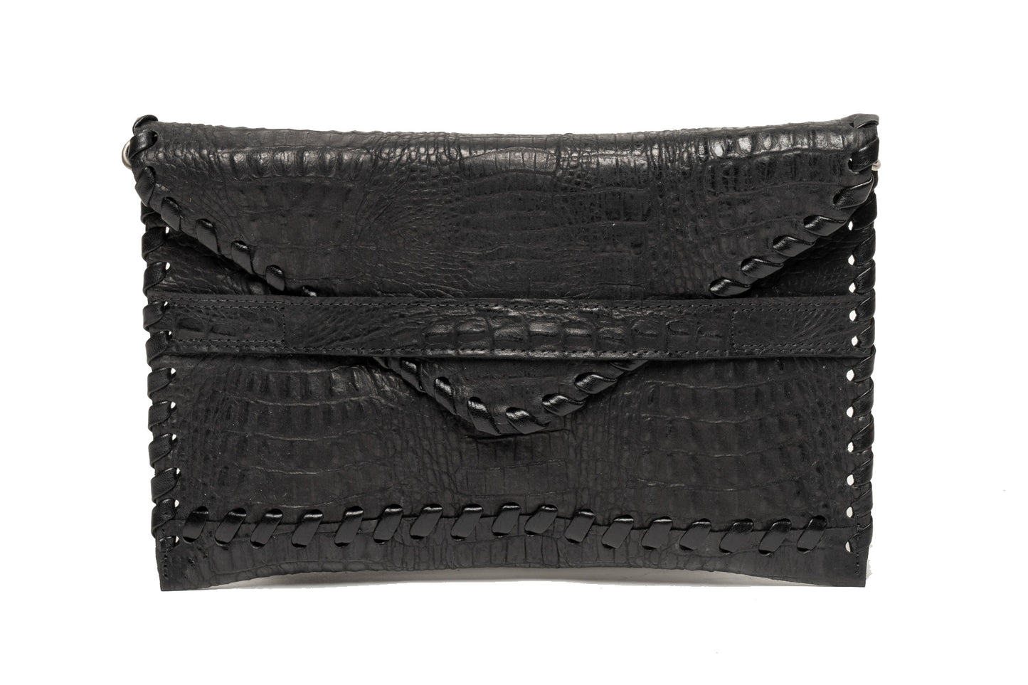 Polka | Embossed Black Croco