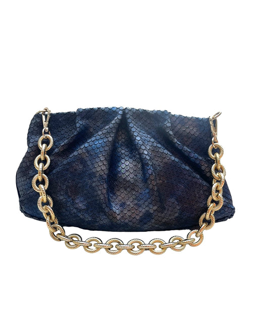 Bianca - Gunmetal snake print