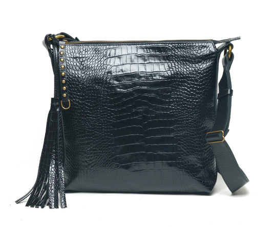 Carla-Black Croco