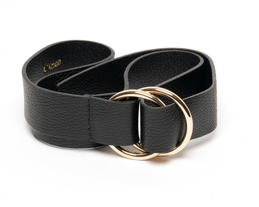 Double O Ring Belt-Black