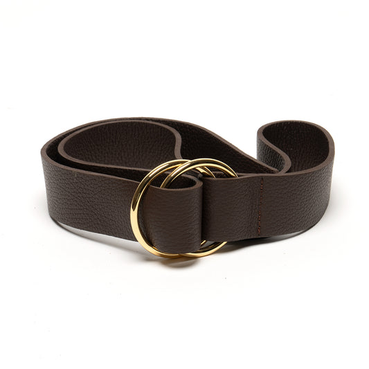 Double O Ring Belt-Brown