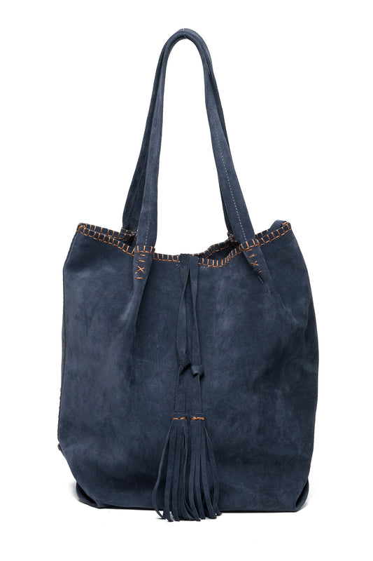 Hailey-Navy Suede