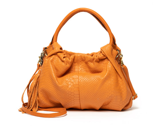 JULIET -Orange Snake Print