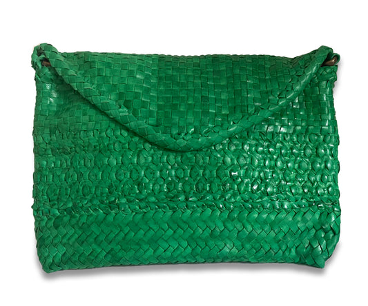 Polka Woven Kelly Green