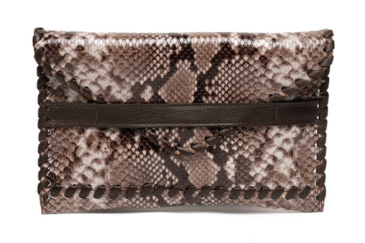 Polka -Brown Snake Print